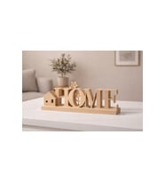 HOME Yazısı Dekoratif Obje – Modern Masaüstü Ev Dekoru  3D Baskı Salon Aksesuarı
