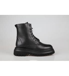 CASTLE BLACK 27400 Hakiki Deri Siyah Kadın Bot