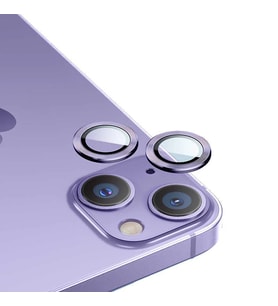 iPhone 14 Uyumlu Gerçek Safir Lens Koruyucu Görüntü Kalitesini Bozmayan Netlik (Mor)