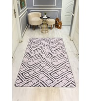 Modern Desenli Dijital Baskı Kaymaz Taban Halı H0164