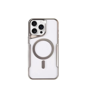 Newface Apple iPhone 11 Pro Max Kılıf Boyi Magsafe Silikon Kapak - Gümüş
