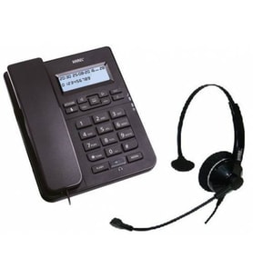 Karel TM145 Karel RJ9 Kulaklıklı Masaüstü Telefon Siyah
