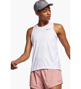 Nike Dri-Fit Miler Running Beyaz Kadın Spor Atlet