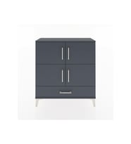 Arges Şifonyer 4 Raflı Tek Çekmeceli 4 Kapaklı 88x30x96 Antrasit-Antrasit