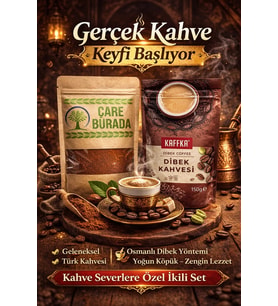 ÇareBurada 150 G Türk Kahvesi + Kaffka Dibek Kahvesi 150 G
