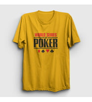 Presmono Unisex Sarı Wsop World Series Of Poker T-Shirt 363470tt (Sarı)