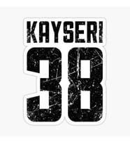 38 KAYSERİ Sticker Yapıştırma Oto Etiket 17cm