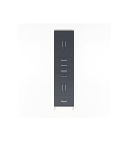 Hyperion Dolap 4 Raflı 5 Çekmeceli 4 Kapaklı 60x44x243 Aytaşı-Antrasit
