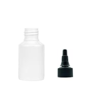 60ml beyaz plastik asansör kapaklı şişe, 12 adet, serum şişesi, tonik şişesi, asansör kapaklı şişe, sos şişesi, medikal şişe