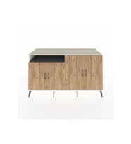 Kronos Konsol 4 Raflı 4 Kapaklı 176x59x99 Aytaşı-Çam/Antrasit