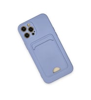 İphone 12 Pro Max Kılıf Kelvin Kartvizitli  - Lila