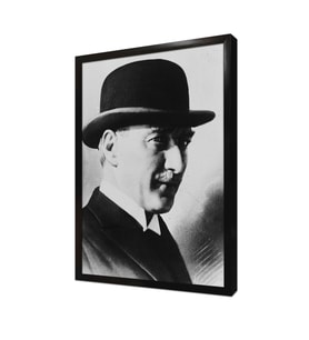 Şapkalı Atatürk Çerçeveli Mdf Tablo
