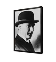 Şapkalı Atatürk Çerçeveli Mdf Tablo