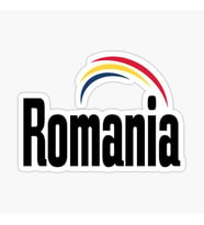 Romanya Araba Arka Cam 19CM Sticker Etiket