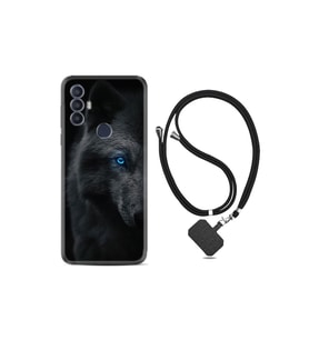 Tcl 30 Se Kılıf Excode Ipli Boyun Askılı Desenli Silikon Dark Wolfs 1834