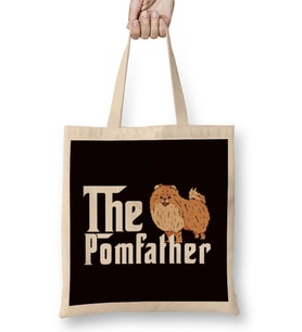 Pomfather Pomeranian Pommy Pom German Spitz Poland Toy Dog Bez Çanta Uzun Saplı