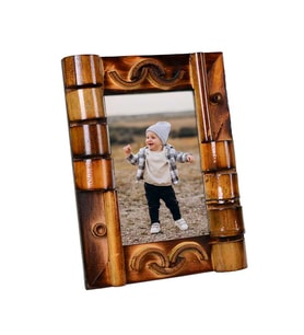 Kişiye Özel Fotoğraflı Bambu Çerçeve(15x20cm)