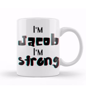 Jackson Name personalized Custom vintage Retro Rainbow Design Gift Baby Gift For Him Kupa Bardak Porselen