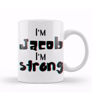 Jackson Name personalized Custom vintage Retro Rainbow Design Gift Baby Gift For Him Kupa Bardak Porselen
