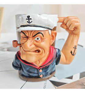 Temel Reis Popeye Tasarım Kupa Bardak