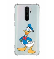 Xiaomi Redmi Note 8 Pro Köşe Korumalı Antişok Kapak Donald Duck Tasarımlı Şeffaf  Kılıf