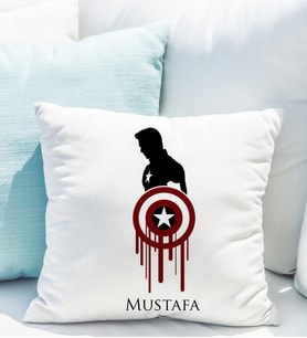 Kaptan Amerika Yastığı Kişiye Özel