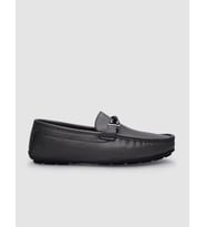 %100 Hakiki Deri Gri Tokalı Erkek Loafer