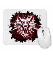 The Witcher Wolf Silhouette Mouse Pad