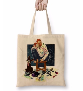 Artblock Bez Çanta Uzun Saplı