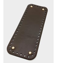 Angel Çanta Aksesuar Suni Deri Kahverengi 30X12 cm Dikdörtgen Çanta Tabanı (Light Gold Aparatlı)