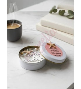 Deniz Işıltısı Mum - 15 Adet - Doğal Soya, Kokulu, El Yapımı - Özel Gün Hediyelik - Mumelia Candles