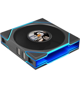 UNI FAN TL LCD FLEX Kablosuz Fan, ARGB ve LCD Ekranlı - 120 mm, Siyah