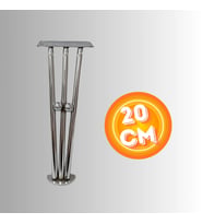 20 CM METAL BONCUKLU KOLTUK AYAĞI MOBİLYA AYAĞI ÜNİTE AYAĞI KONSOL AYAĞI PUF BERJER AYAĞI