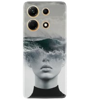 Infınix Note 30 Kılıf Resimli Desenli Baskılı Silikon Mistic Woman 1361