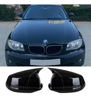 Bmw E87 Batman Yarasa Ayna Kapağı Piano Black ABS 2004 2005 2006 2007 2008 2009