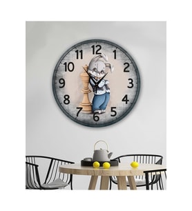 bilge Tasarım retro Duvar Saati 40 x 40 CM (Karışık)
