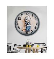 bilge Tasarım retro Duvar Saati 40 x 40 CM (Karışık)