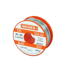 40-60 Lehim Teli 200 Gr 1.2 mm - Sn:40 / Pb:60
