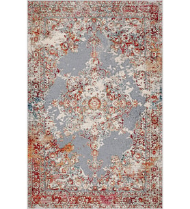 Eliana Home Baskılı, Yıkanabilir Kaymaz Taban Salon Halısı LNA0793 100x150 cm (Kırmızı)