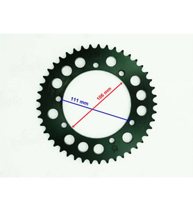 CROSS KUBA BLACK CAT ARKA DİŞLİ 428-45T İÇ 106 mm 6 DELİKLİ