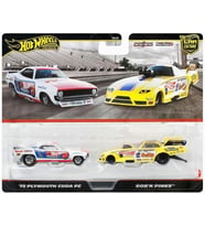 Hot Wheels Jbl01 Premium 2'Li Paket '72 Plymouth Cuda Fc/Rob N' Pinks Araç Oyuncağı Mini Araba 3 Yaş