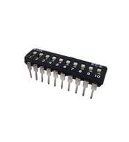 10'lu Dip Switch ON-OFF Siyah