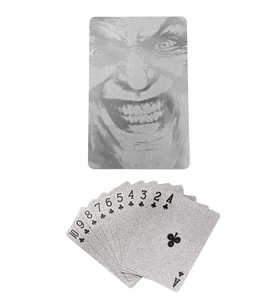 Silver Joker iskambil Kağıdı Plastik Su Geçirmez Oyun Kağıdı cin884slv