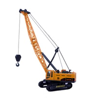 paletli vinç çıkrıklı iş makinası 33 cm Oyuncak (Gri - Sarı)