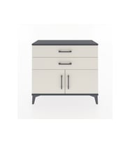 Arges Şifonyer Tek Raflı 2 Çekmeceli 2 Kapaklı 88x30x80 Antrasit-Aytaşı