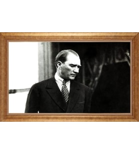 ALTIN ÇERÇEVELİ PASPARTULU TABLO CR971
