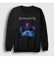 Presmono Unisex Siyah Cyber Army Megadeth Sweatshirt 65483tt