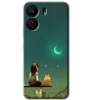 Xiaomi Redmi 13C Kılıf HD Desen Baskılı Kılıf - Kedili Kız