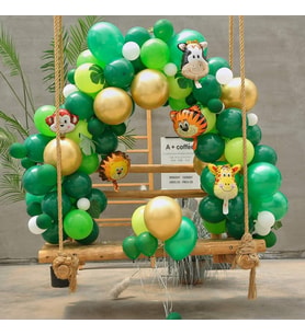 Safari Balon Zinciri  Seti 72 Parça-