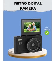 Taşınabilir Dijital Kamera 5K 75Mp Stabilizasyonlu 18X Zoom Otofokus